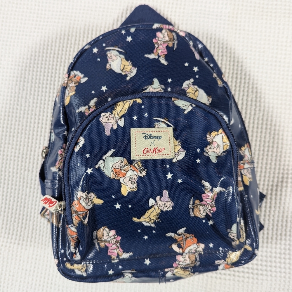 Disney x Cath Kidston Mini Backpack - Navy with Seven Dwarfs Print